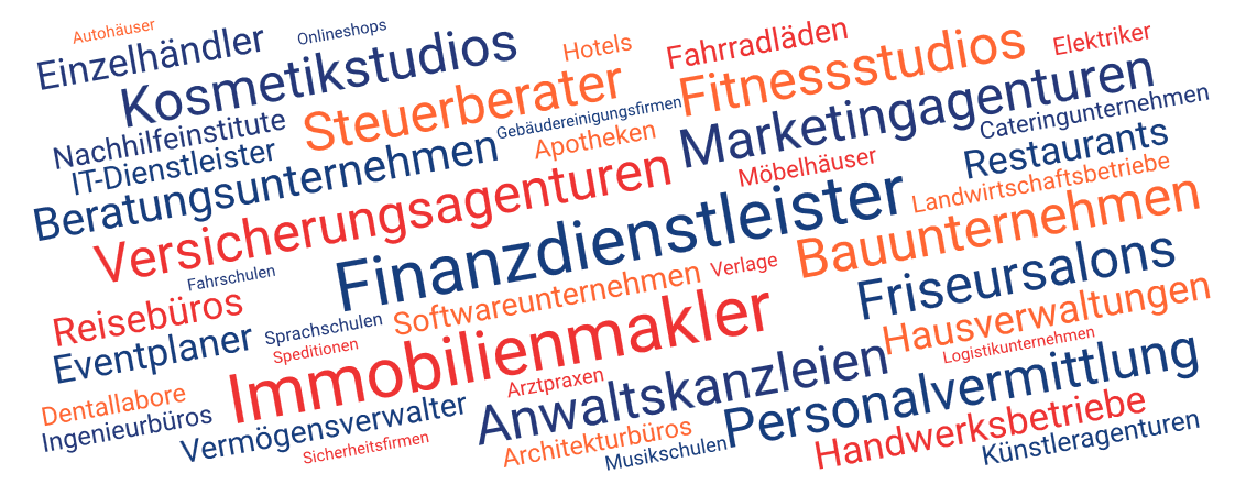 Branchen die Zuschüsse erhalten können
